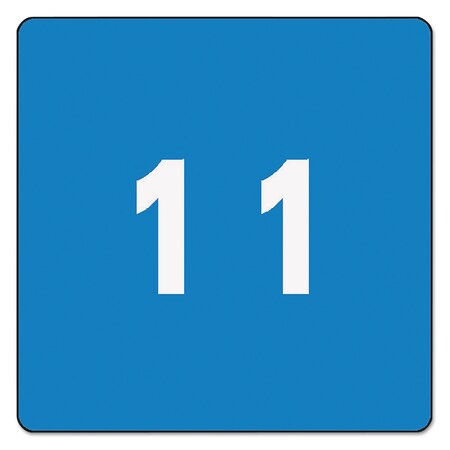 Smead Labels, End Tab, Number 1, Light Blue, 250/Roll 67421